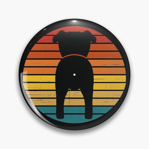 Item preview,  Retro Sunset Puggle Dog Butt designed and sold by PeachesMommy.