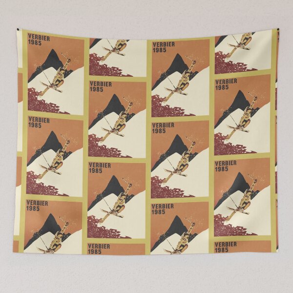 Item preview,  Verbier ski mountains 1985 vintage retro 80's designed and sold by Captain-Jackson.