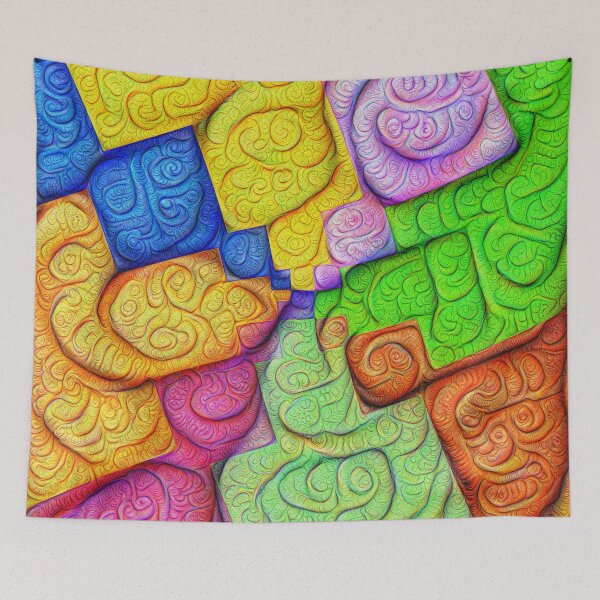 Item preview, Asymmetry of color foam #DeepDream designed and sold by blackhalt.