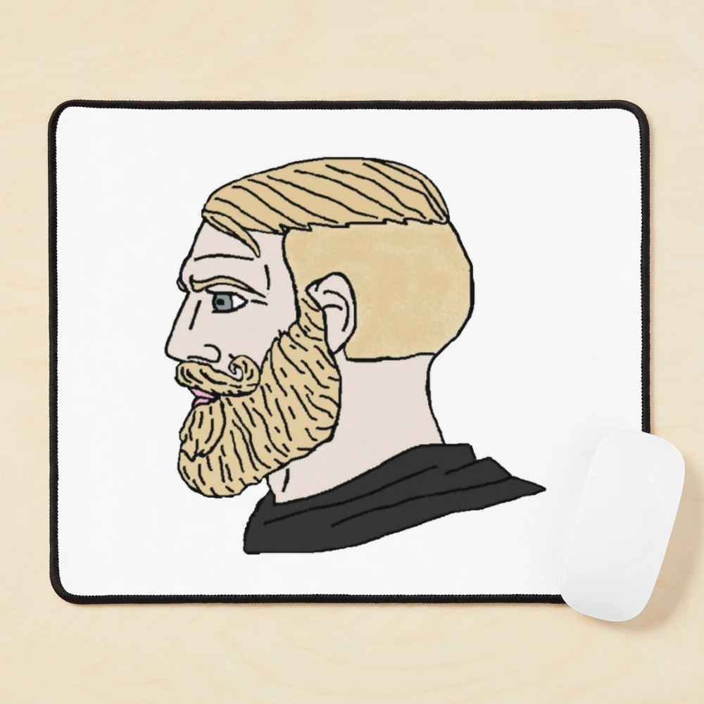 Funny Chad Yes - Yes Chad Meme - Yes Face Meme Mouse Pad for Sale by Be  Cool