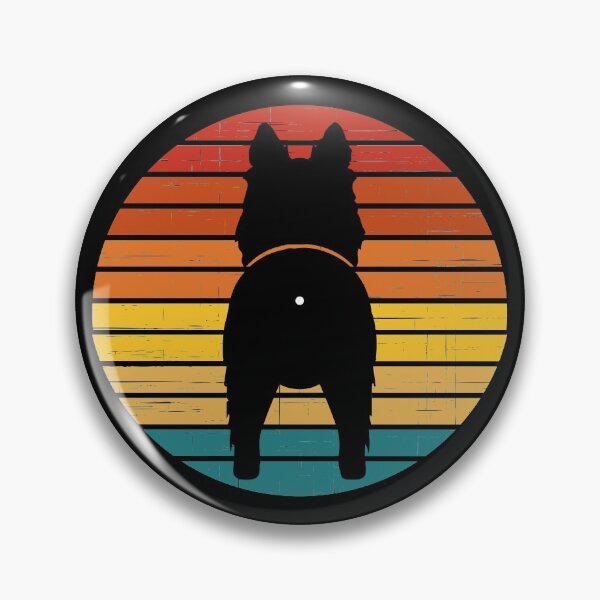 Item preview, Retro Sunset Shetland Sheepdog Dog Butt designed and sold by PeachesMommy.