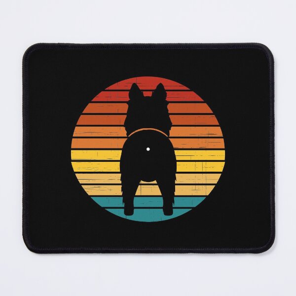 Item preview, Retro Sunset Shetland Sheepdog Dog Butt designed and sold by PeachesMommy.