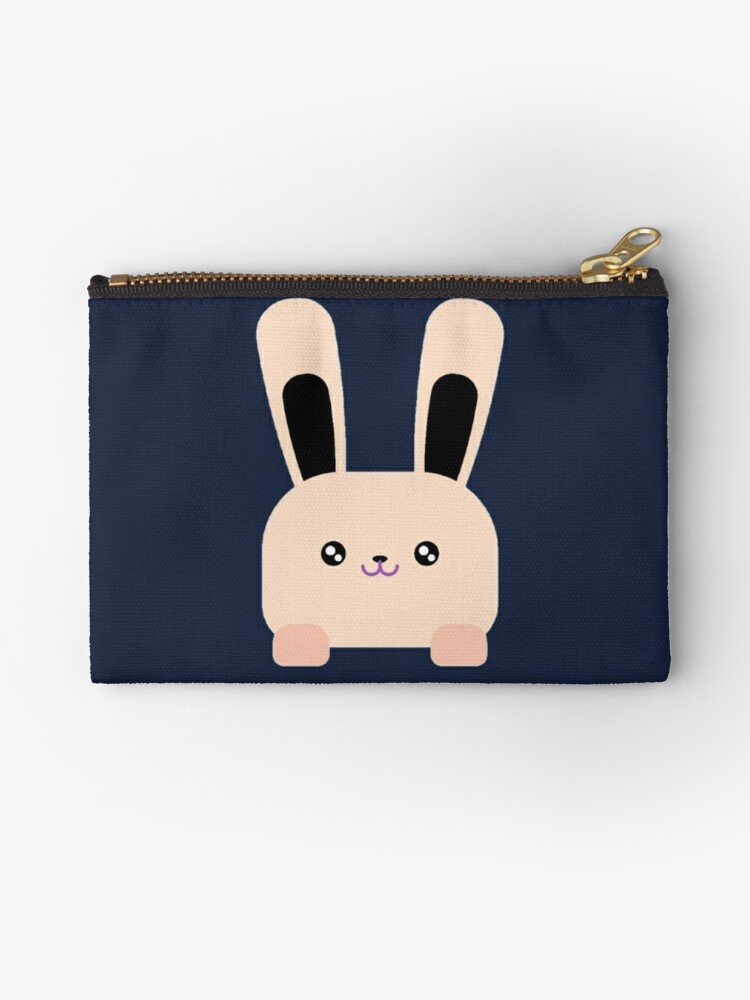 Cute Rabbit & Carrot Pattern Women's Wallet, Short Coin Purse, Card Holder