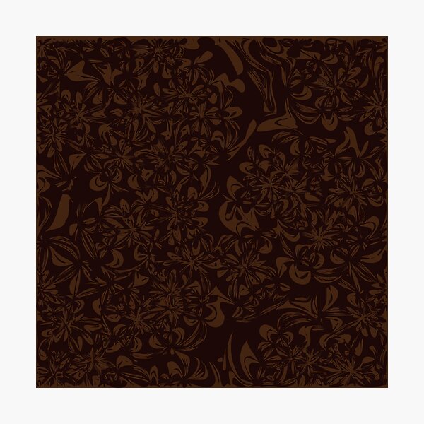 Item preview, Textured Liquid Chocolate Brown Abstract Pattern designed and sold by likebakerdo.