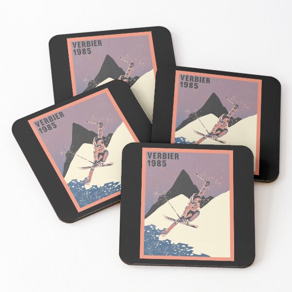 Item preview,  Verbier ski mountains 1985 vintage skiing 80's designed and sold by Captain-Jackson.