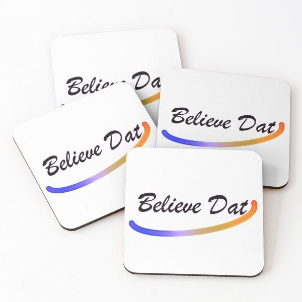 Item preview, Believe Dat multi colour swoosh brush script designed and sold by glowvim.