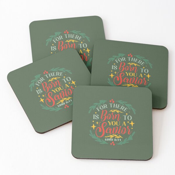 Item preview, Luke 2:11 Born Savior Bible Verse designed and sold by garmentoffaith.