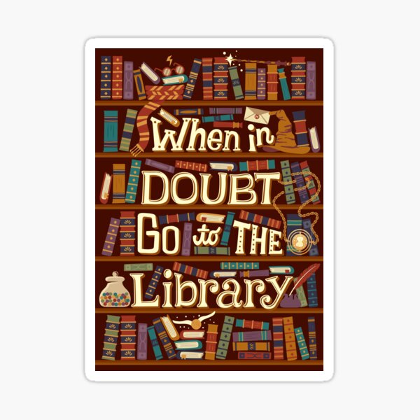 Go to the library Sticker