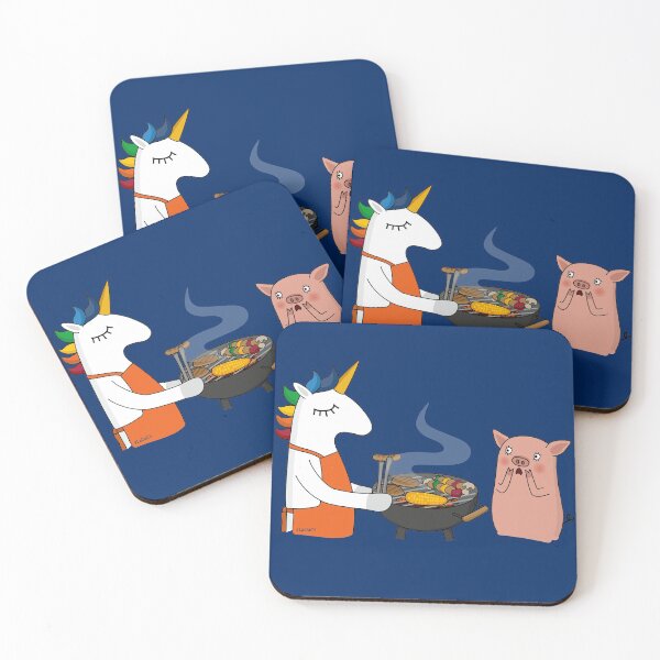 Item preview, Barbecue Unicorn & Schwartie designed and sold by LaDaDi.