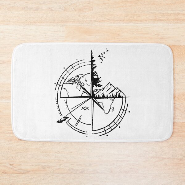 Item preview, Mountain World Compass designed and sold by Parag's Travel Shop.