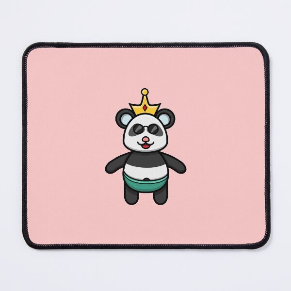 Item preview, Sticker and Label Of Cute Baby Panda With Crown designed and sold by tedykurniawan12.
