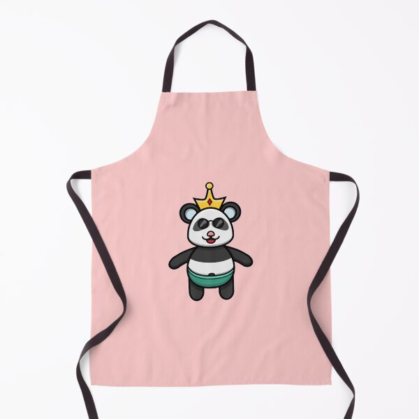 Item preview, Sticker and Label Of Cute Baby Panda With Crown designed and sold by tedykurniawan12.