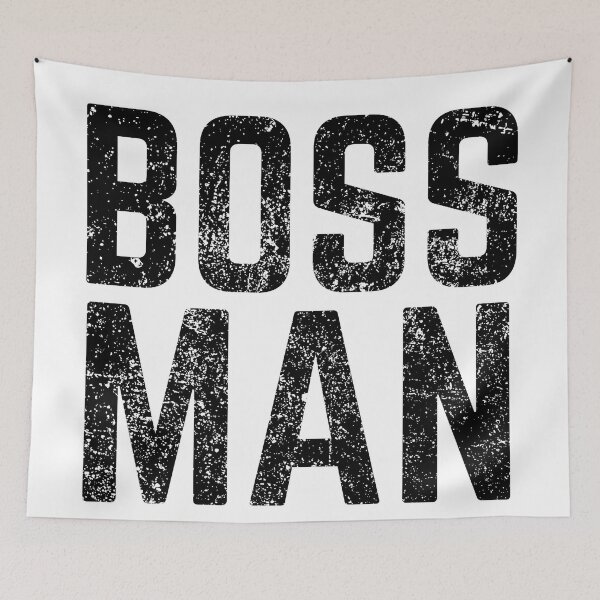 Item preview, BOSS MAN distressed 2 designed and sold by KingsManKind.