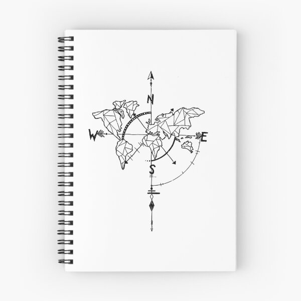 Item preview, World Map Compass designed and sold by Parag's Travel Shop.