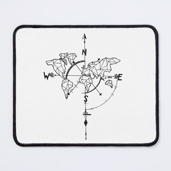 Item preview, World Map Compass designed and sold by Parag's Travel Shop.