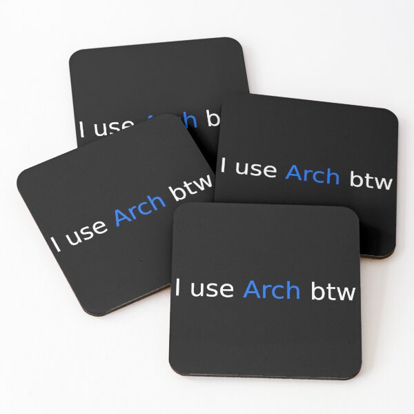 Item preview, I use Arch btw designed and sold by Altered reality.