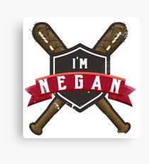 negan - lucille Canvas Print
