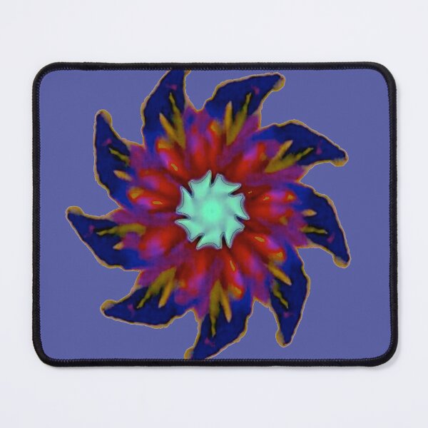 Item preview, Trippy orchid aqua blue centre designed and sold by glowvim.