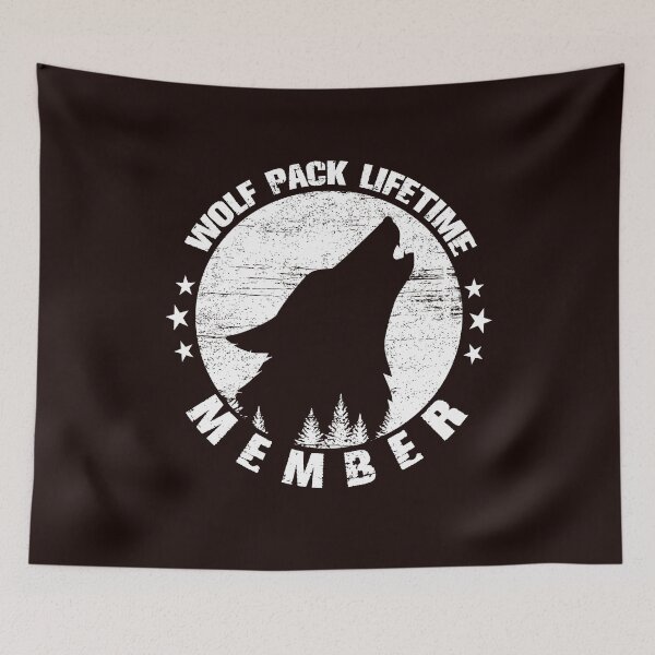 Item preview, Lifetime Wolf Pack Member Distressed Howling designed and sold by CathyCraig23.