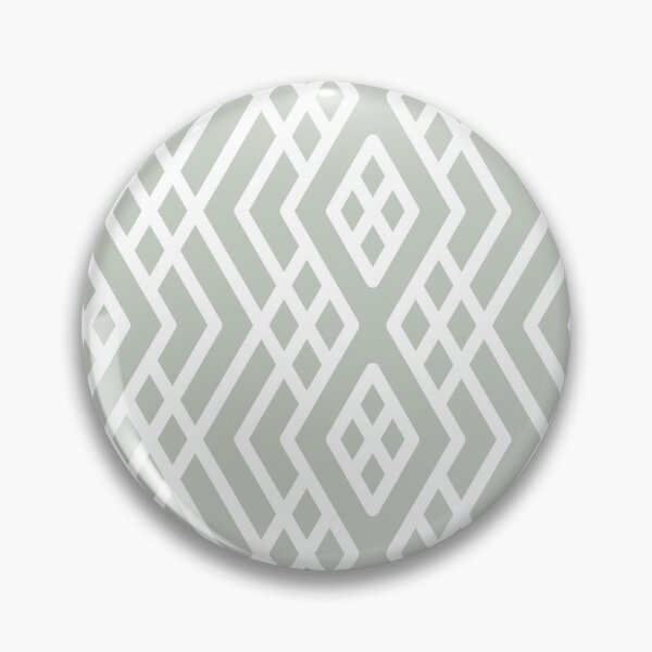 Artikelvorschau, Smoked Sage and White Geometric Shape Mosaic Pattern 3 Pairs DV 2022 Popular Colour Favored One 0455 entworfen und verkauft von ColorOfTheYears.