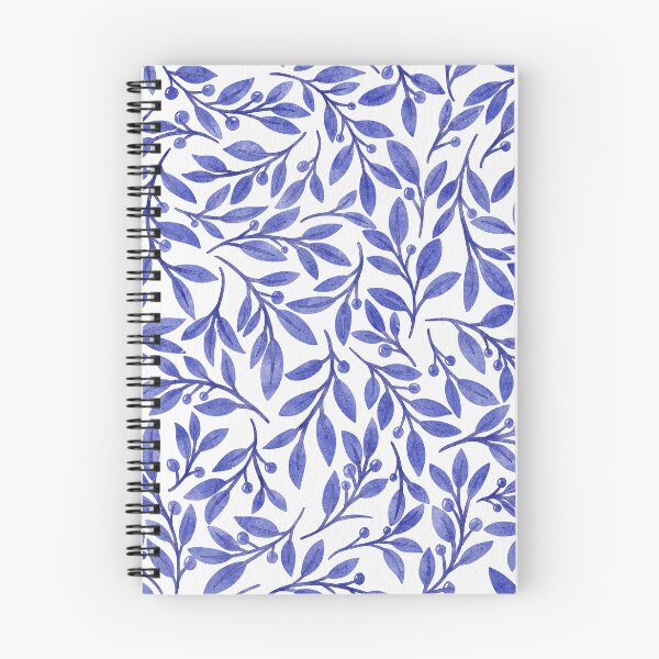 Item preview, Leaves and Berries | Blue designed and sold by RebeccaFlaherty.