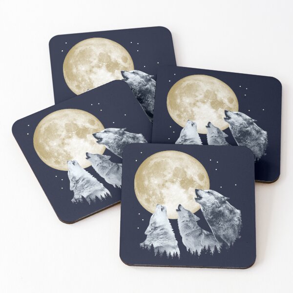 Item preview, Wolves Howling at Moon designed and sold by Brigidmalloy.