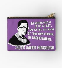 Revolutionary Women: Ruth Bader Ginsburg Zipper Pouch