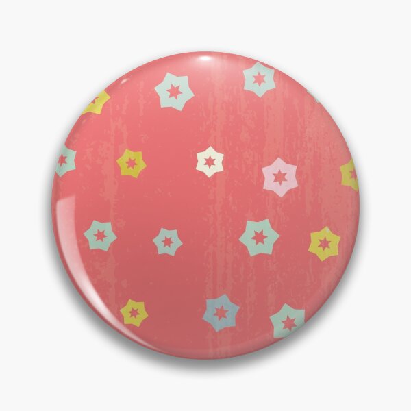 Item preview, Modern Star Flower Pattern Artwork 07 with printed texture Color 01 designed and sold by Stefanie Boike.