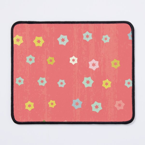Item preview, Modern Star Flower Pattern Artwork 07 with printed texture Color 01 designed and sold by Stefanie Boike.