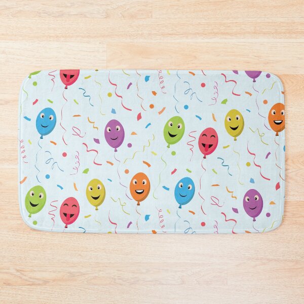 Item preview, Happy birthday smiling  party balloons with confetti  designed and sold by Yasminepatterns .