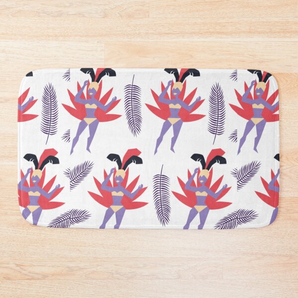 Item preview, Tropical dancer pink red and yellow design designed and sold by BailemosBachata.