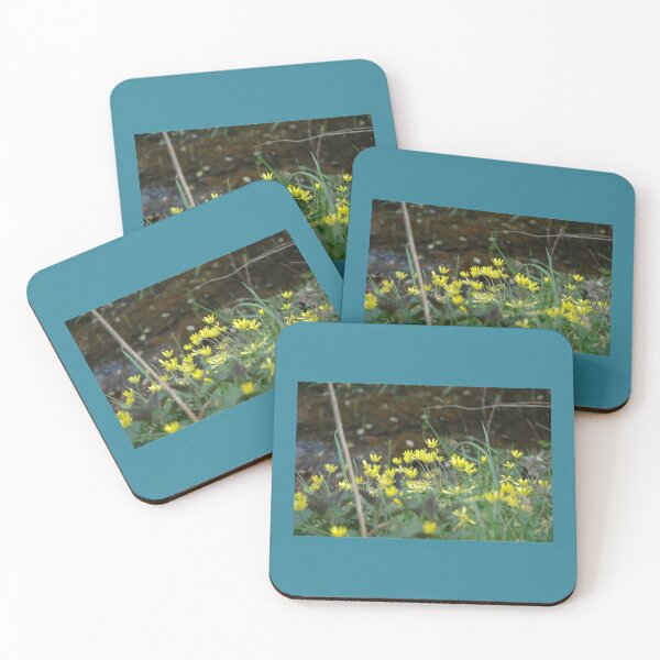 Item preview, Small yellow flowers next to a small river   designed and sold by GoyetteTravon.