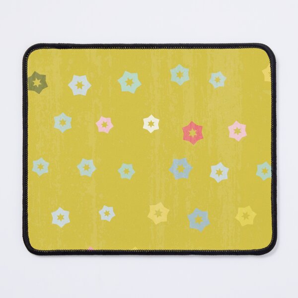 Item preview, Modern Star Flower Pattern Artwork 07 with printed texture Color 02 designed and sold by Stefanie Boike.