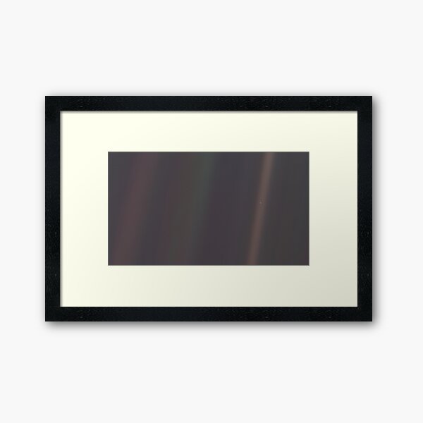 Pale Blue Dot (Remastered) Framed Art Print