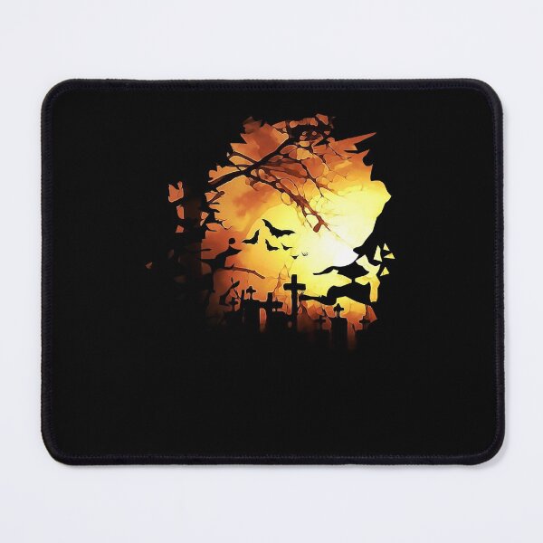 Item preview, Natural Beauty Cemetery Gravestone Death Film Halloween Graveyard With Bats Watercolor Design Cool G designed and sold by ElbertPineapple.