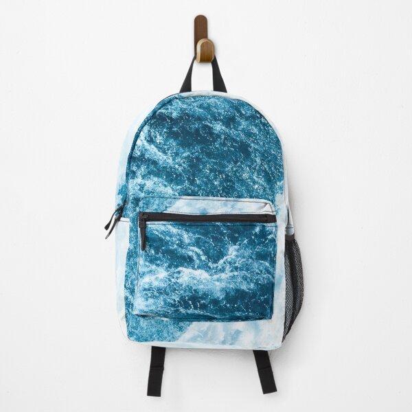 Item preview, Foamy Ocean top view. Blue ocean waves crushing designed and sold by HappyNoireArt.
