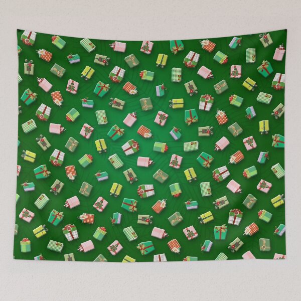 Item preview, Christmas Holiday Gifts Pattern with Pine Needles designed and sold by BigAl3D.