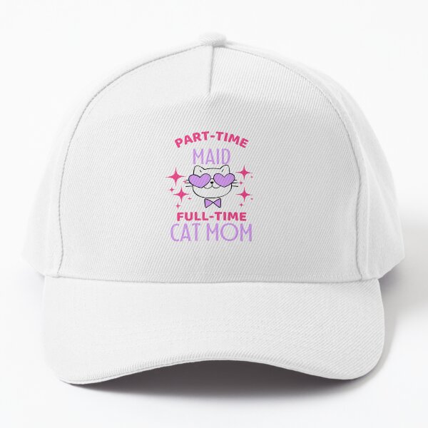 Funny Maid Cat Lover Baseball Cap