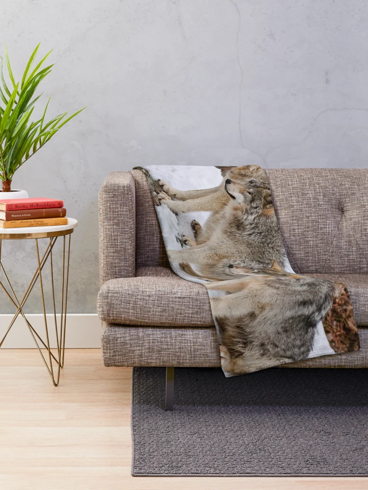 Thumbnail 2 of 6, Throw Blanket, Timber Wolves designed and sold by WolvesOnly.