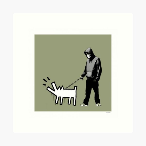 Banksy Choose Your Weapon Olive Art Print