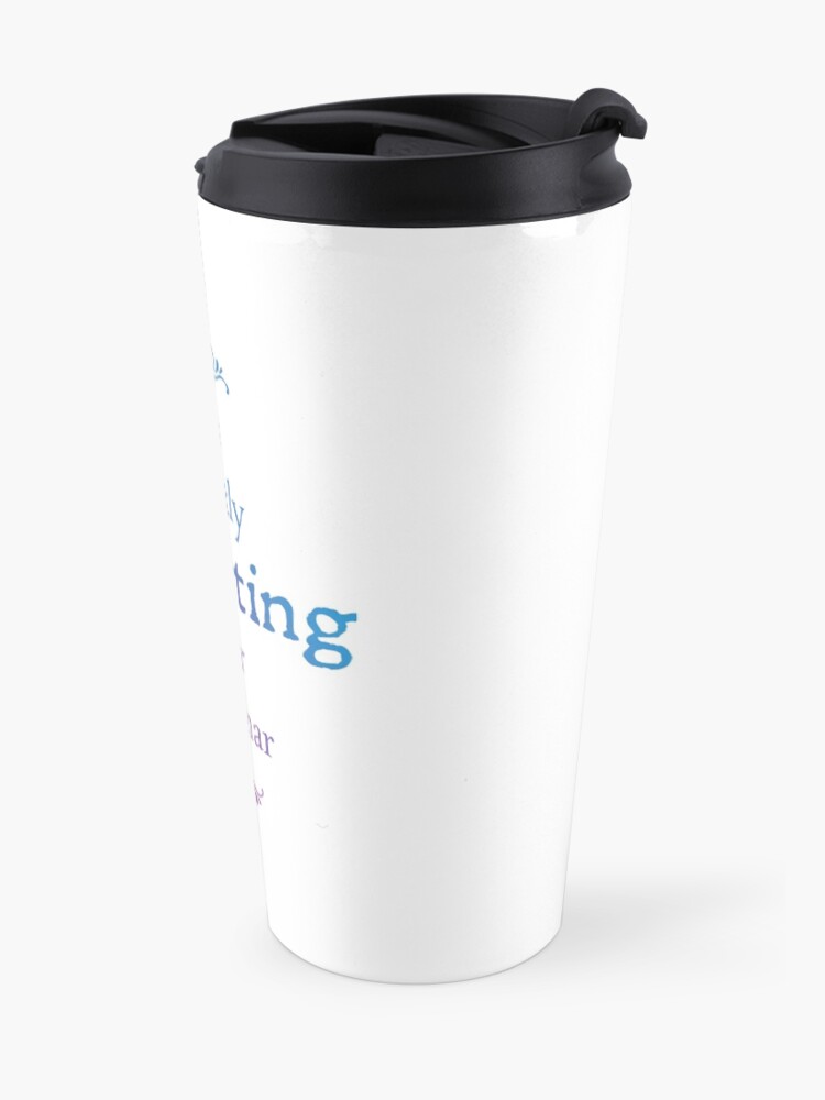 Alternate view of I'm correcting your grammar Travel Coffee Mug