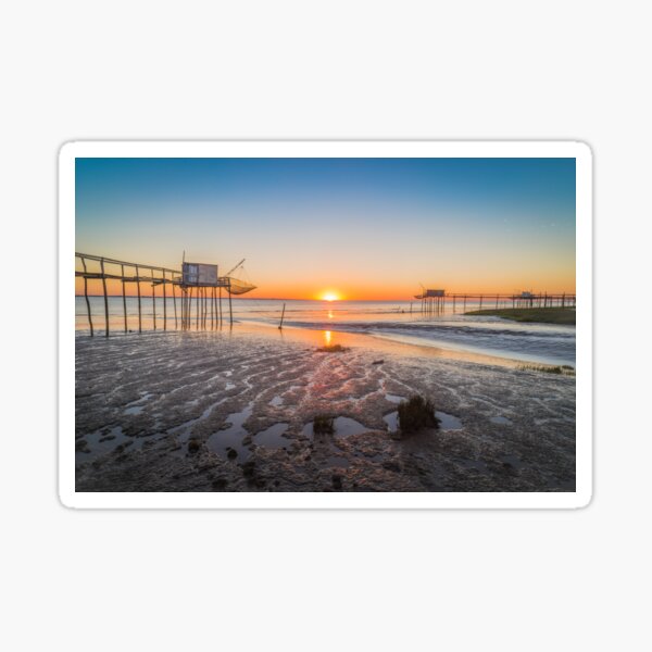Item preview, Soleil couchant en Charente-Maritime, France designed and sold by sgrphotography.