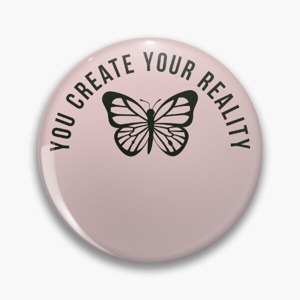 Item preview, You create your reality | law of attraction quote with beautiful butterfly designed and sold by Theleochick.