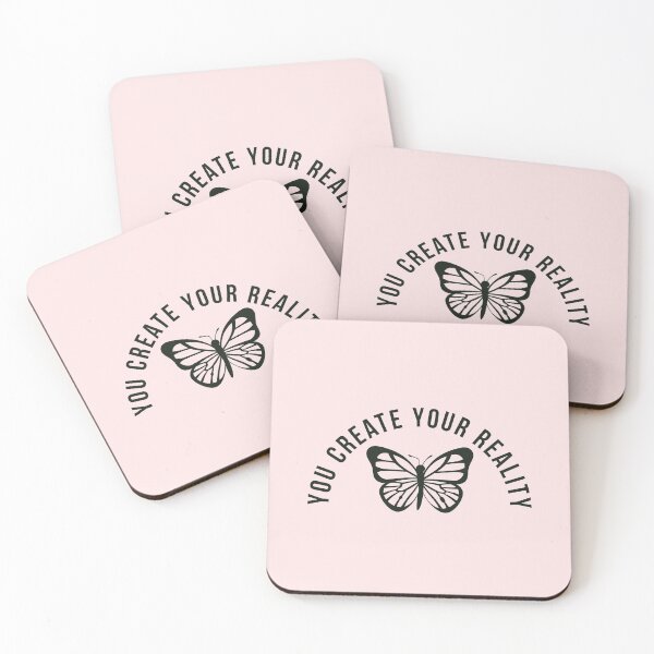 Item preview, You create your reality | law of attraction quote with beautiful butterfly designed and sold by Theleochick.