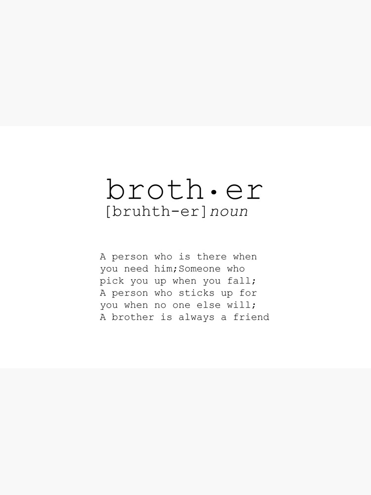 Brother Meaning, Brothers, Pebble Art, Brother Gift, Big Brother, Little  Brother, Birthday Gift Brother, Personalised Gift Brother,bro Quote - Etsy