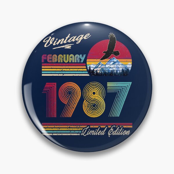 Item preview, Vintage February 1987 Birthday designed and sold by GreenSplash.