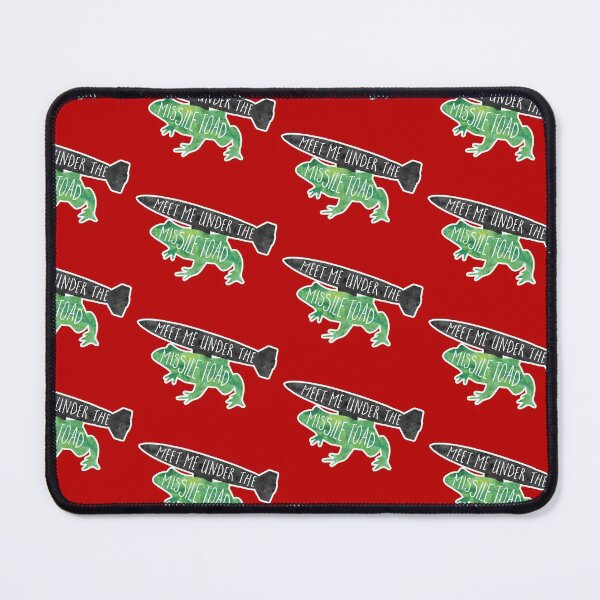 Item preview, Meet me under the MISSILE TOAD! (mistletoe) funny pun design designed and sold by hitechmom.
