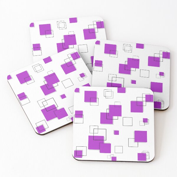 Item preview, Geometric Square Purple  designed and sold by Tshirtstory.