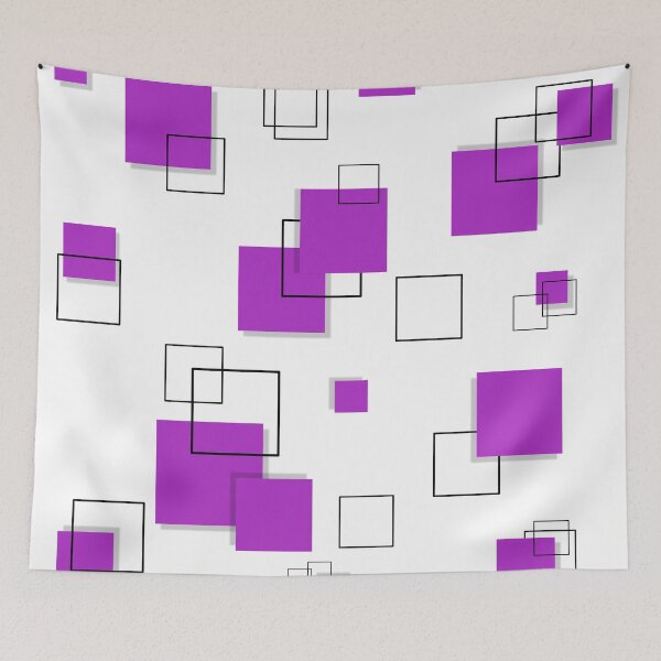 Item preview, Geometric Square Purple  designed and sold by Tshirtstory.