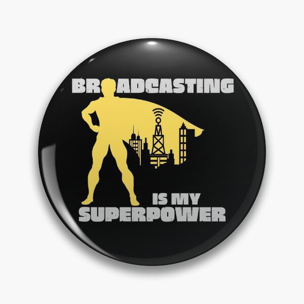 Item preview, Broadcasting Is My Superpower designed and sold by JockArts.